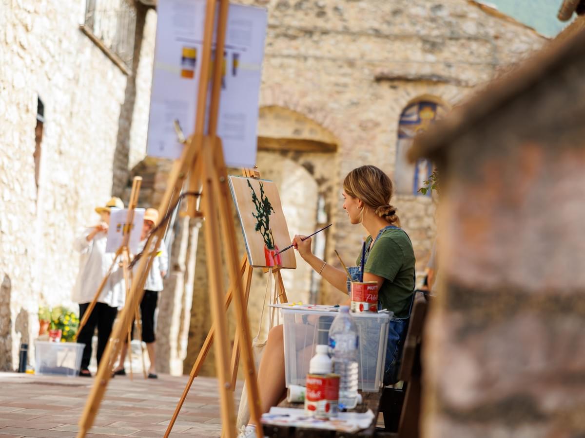 Cross cultural performance in the village