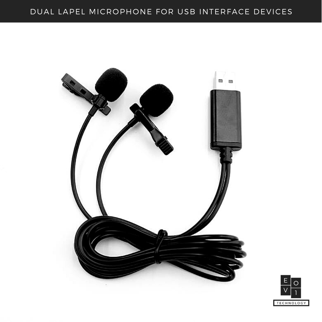 Dual Lapel Omni-Directional Microphone