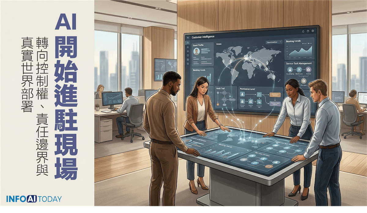InfoAI Today| AI 正在越過聊天階段，競爭核心轉向控制權、責任邊界與實體落地。從高風險模型限量釋出、企業重建資料與流程底座，到世界模型、本地端 AI 與基礎設施壓力浮現，這篇整理適合決策者快速掌握 AI 產業下一階段的判斷框架。