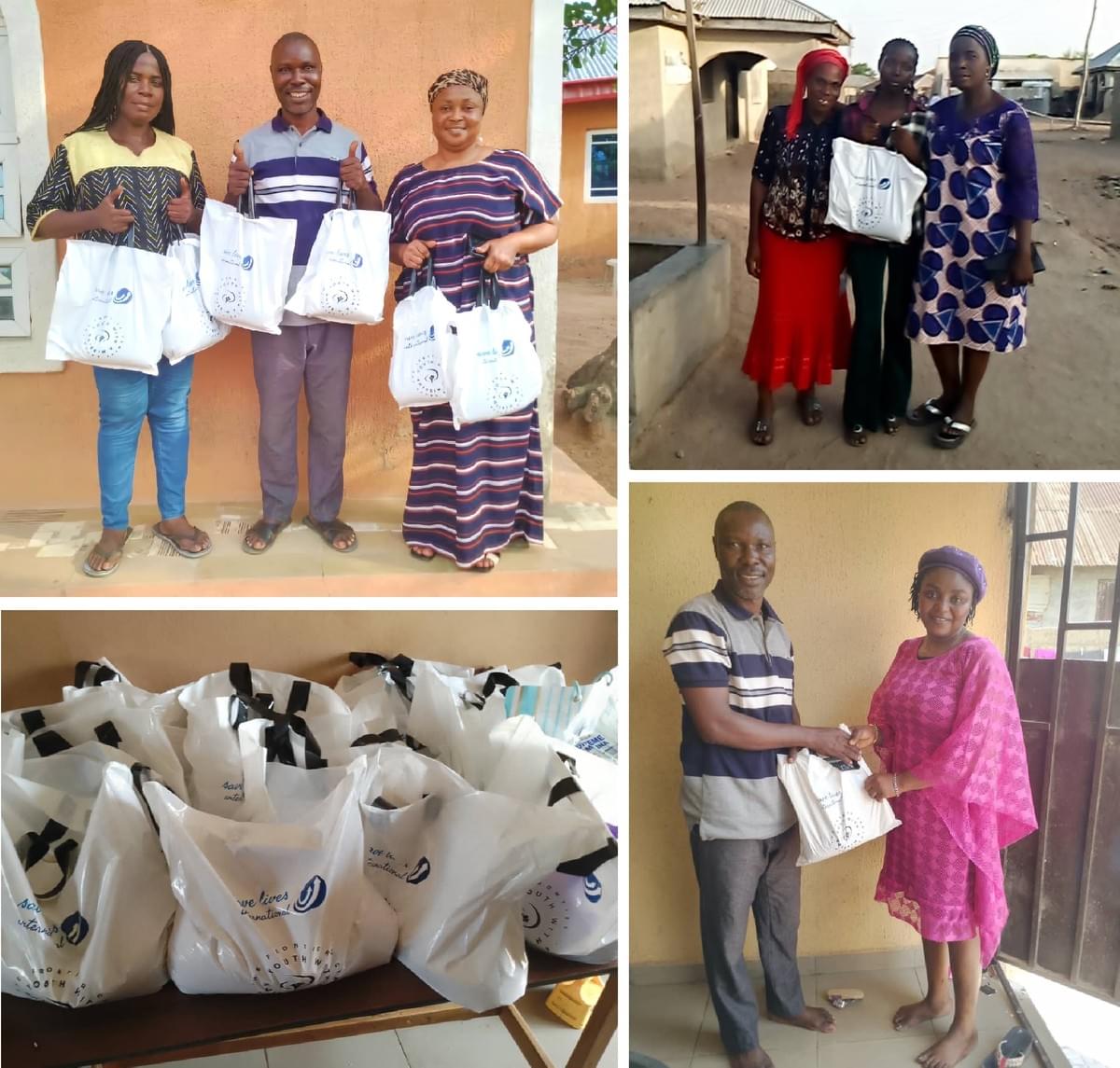 Hilfswerk Rettungspakete verteilen Nigeria Abuja Lagos