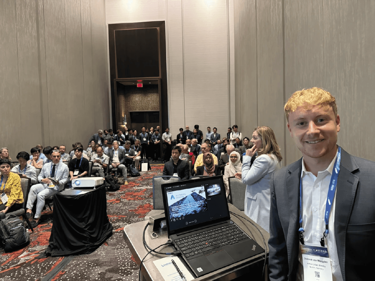 Specialist lecture at AIAA conference by Dominik von Mengden (Airbus)