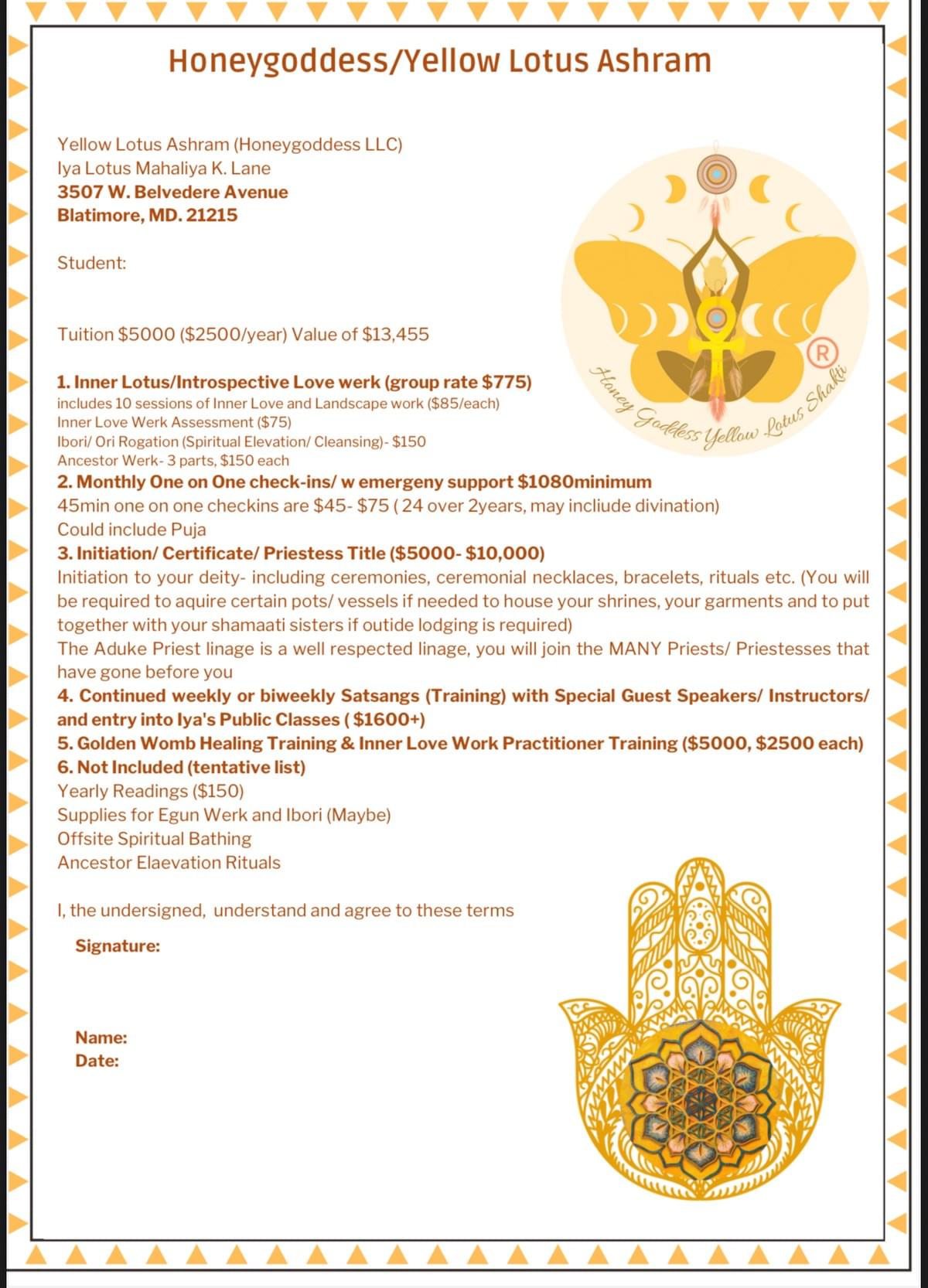 Yellow Lotus/ Inner Lotus 