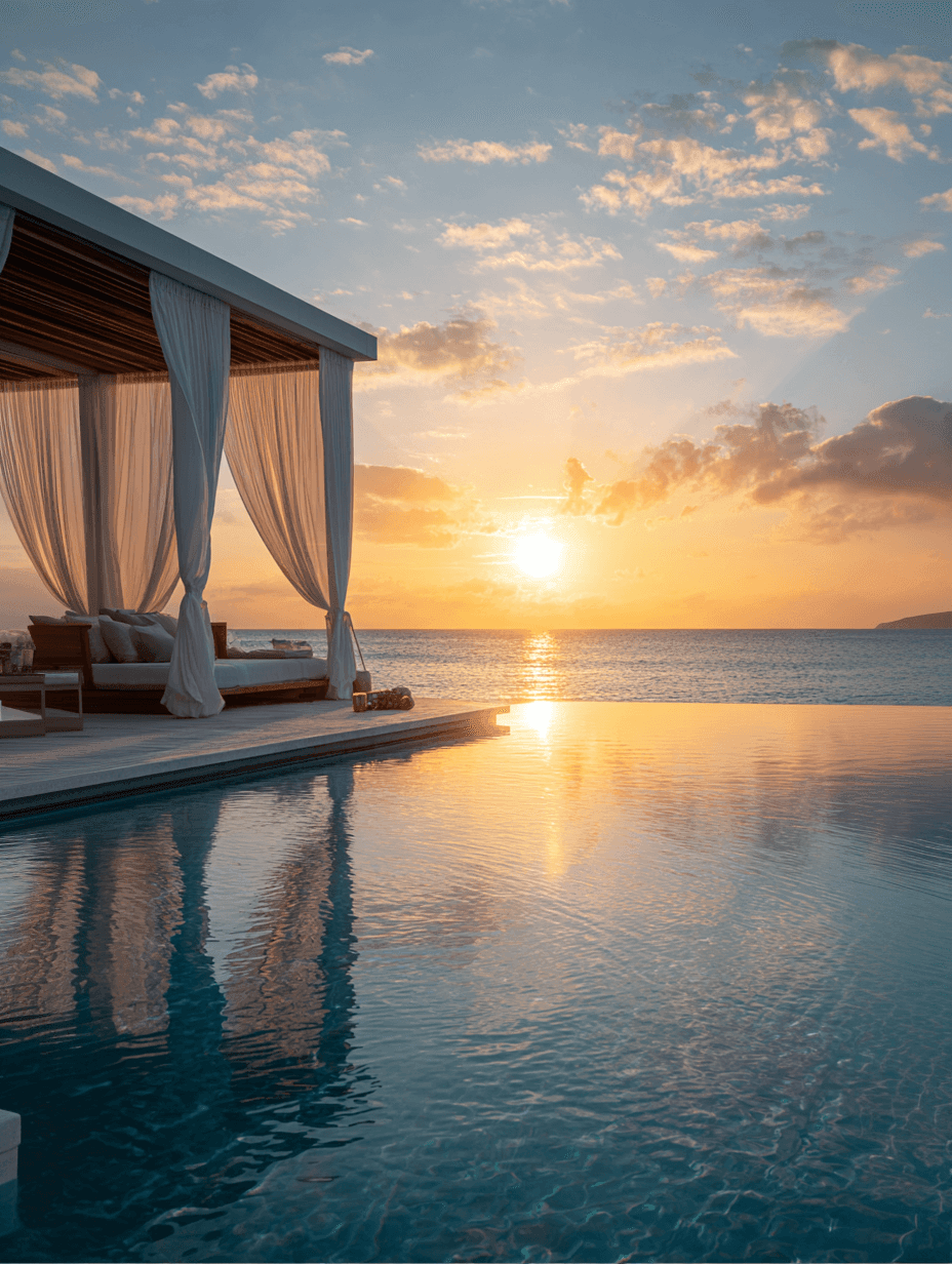 Calm ocean horizon at sunrise representing emotional clarity and burnout recovery transformation. Calm ocean horizon at sunrise representing emotional clarity and burnout recovery transformation.