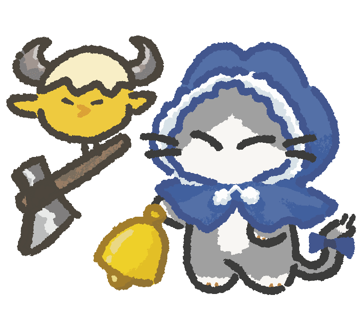 『こんなイラストレーターに依頼したい! ~選ばれるプロのルール』の本文中挿絵イラストです。イラストレーターの強さはひとつではなく、ひとによって千変万化な強さがある、といった内容のために制作していただきました。ひよこが海賊でねこが風水使いです。 『こんなイラストレーターに依頼したい! ~選ばれるプロのルール』の本文中挿絵イラストです。イラストレーターの強さはひとつではなく、ひとによって千変万化な強さがある、といった内容のために制作していただきました。ひよこが海賊でねこが風水使いです。