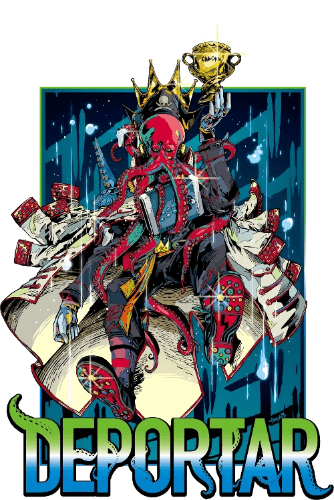 CryptoGames社のNFTアートプラットフォームNFTStudioにて販売中のNFTアート。イラストレーターjbstyle.氏作。eスポーツ団体DEPORTARのキービジュアルならびにロゴです。