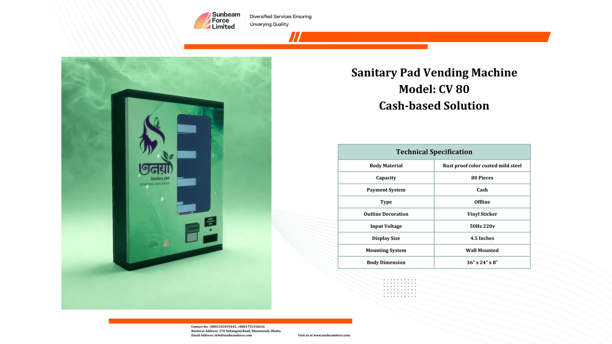 Sanitary Pad Vending Machine