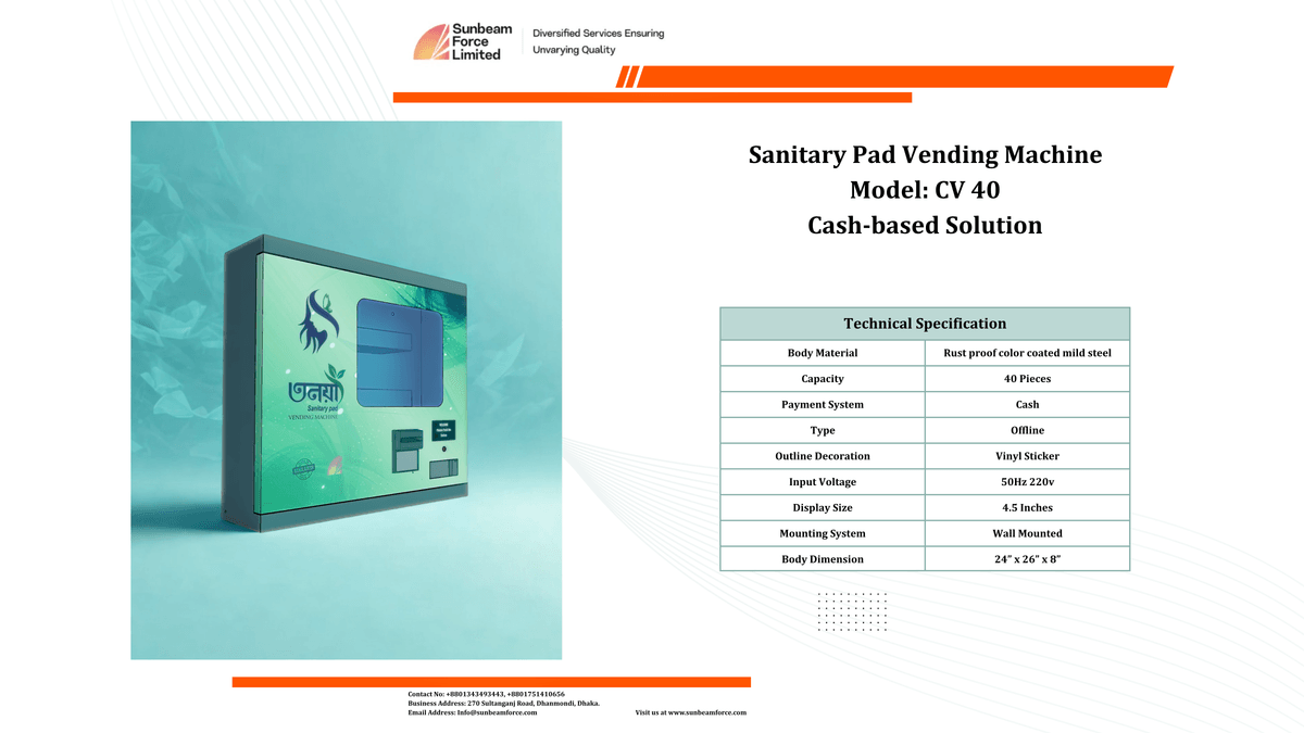 Sanitary Pad Vending Machine