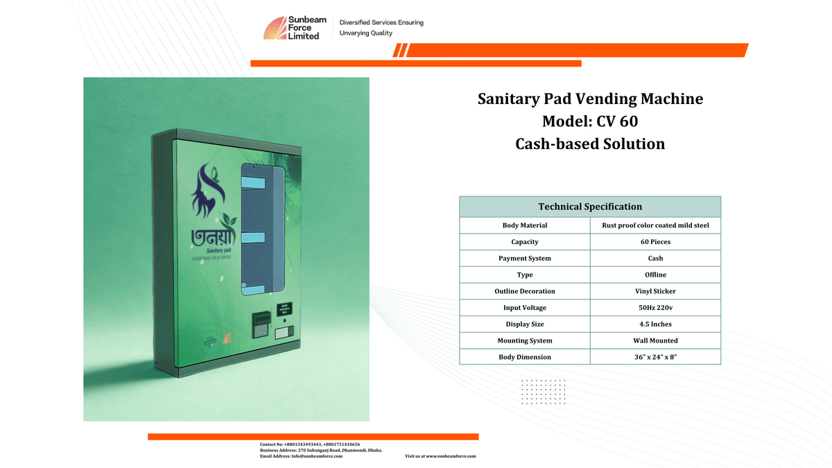 Sanitary Pad Vending Machine