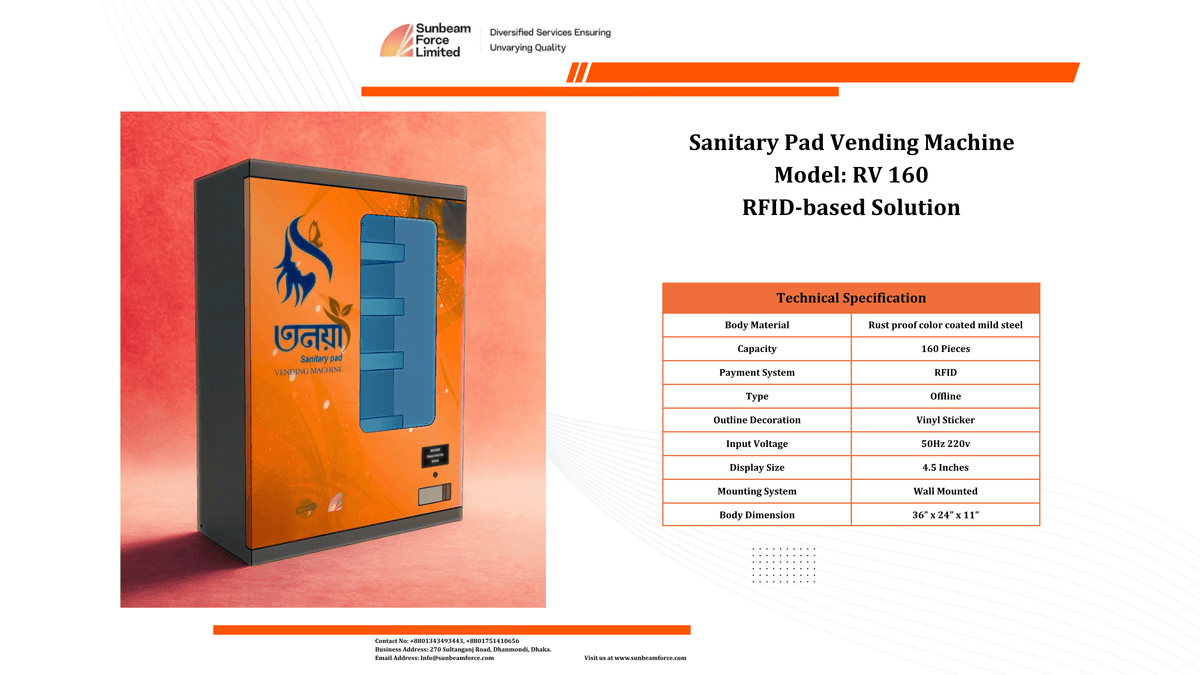 Sanitary Pad Vending Machine
