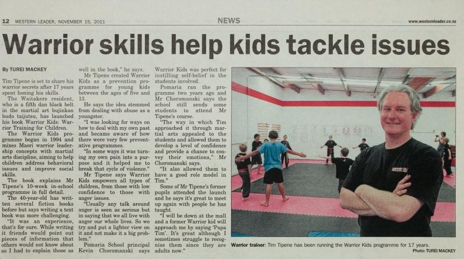 Tim Tipene Warrior Kids