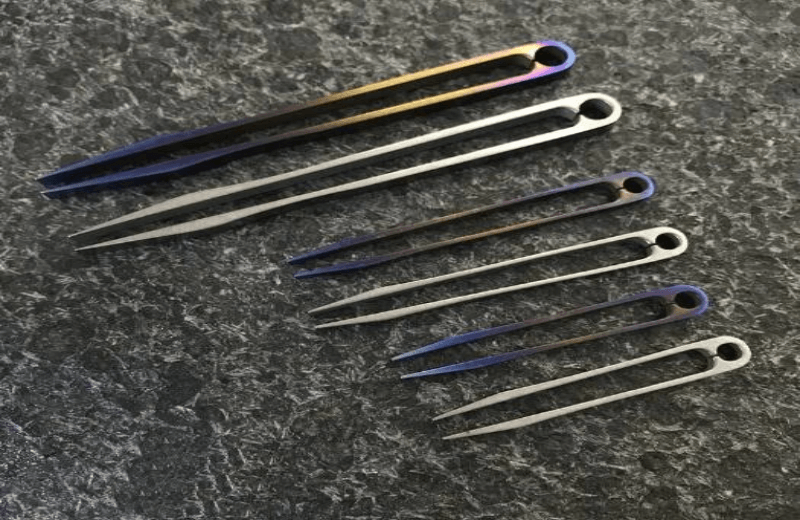 Titanium tweezers