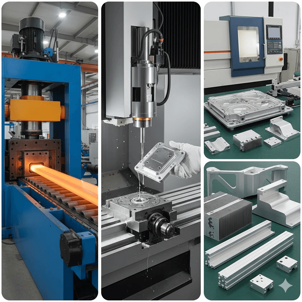 aluminum extrusion cooling profile for thermal management applications
