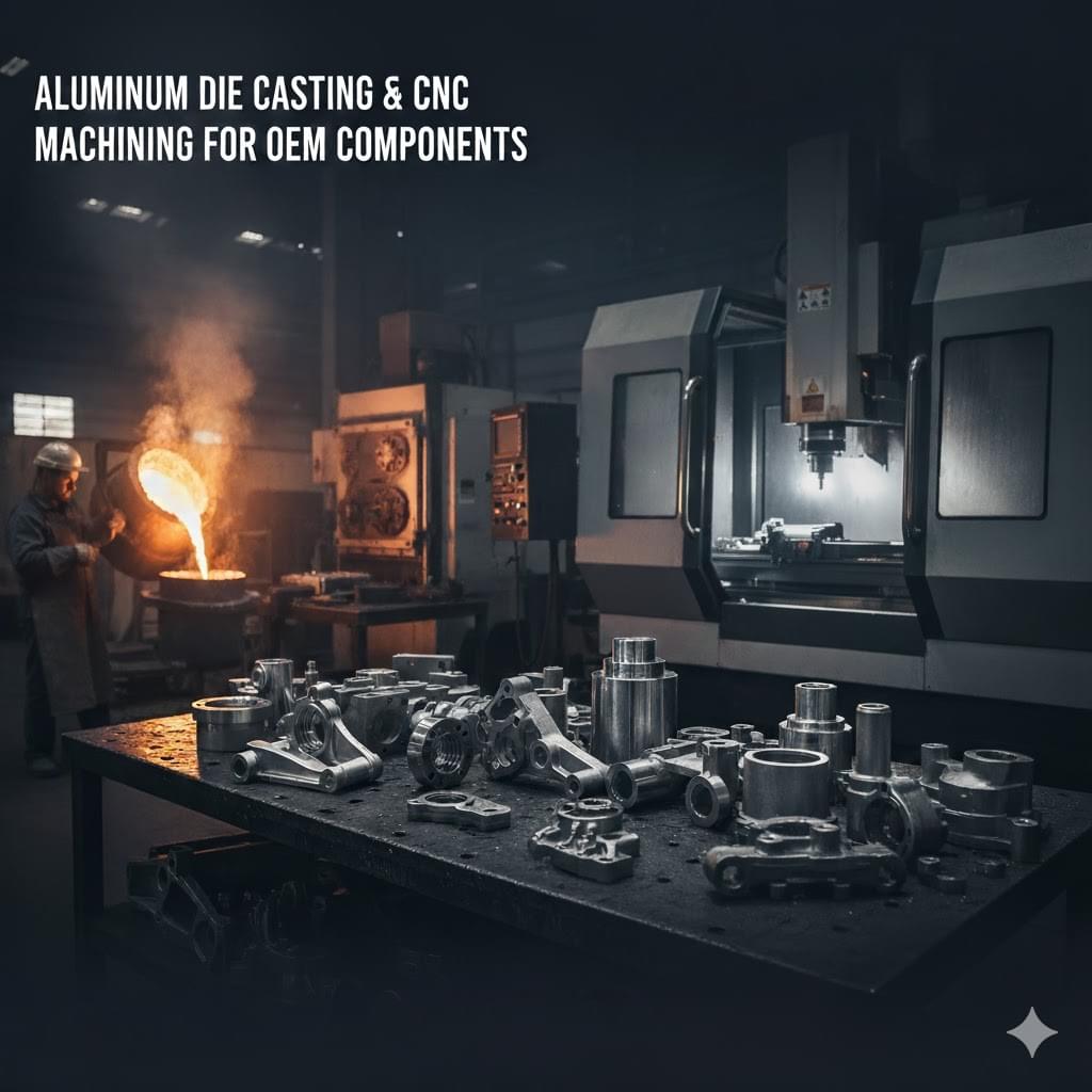 aluminum die cast automotive components production process