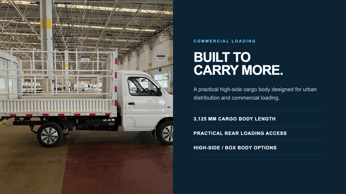 2.5T RHD Electric Mini Truck