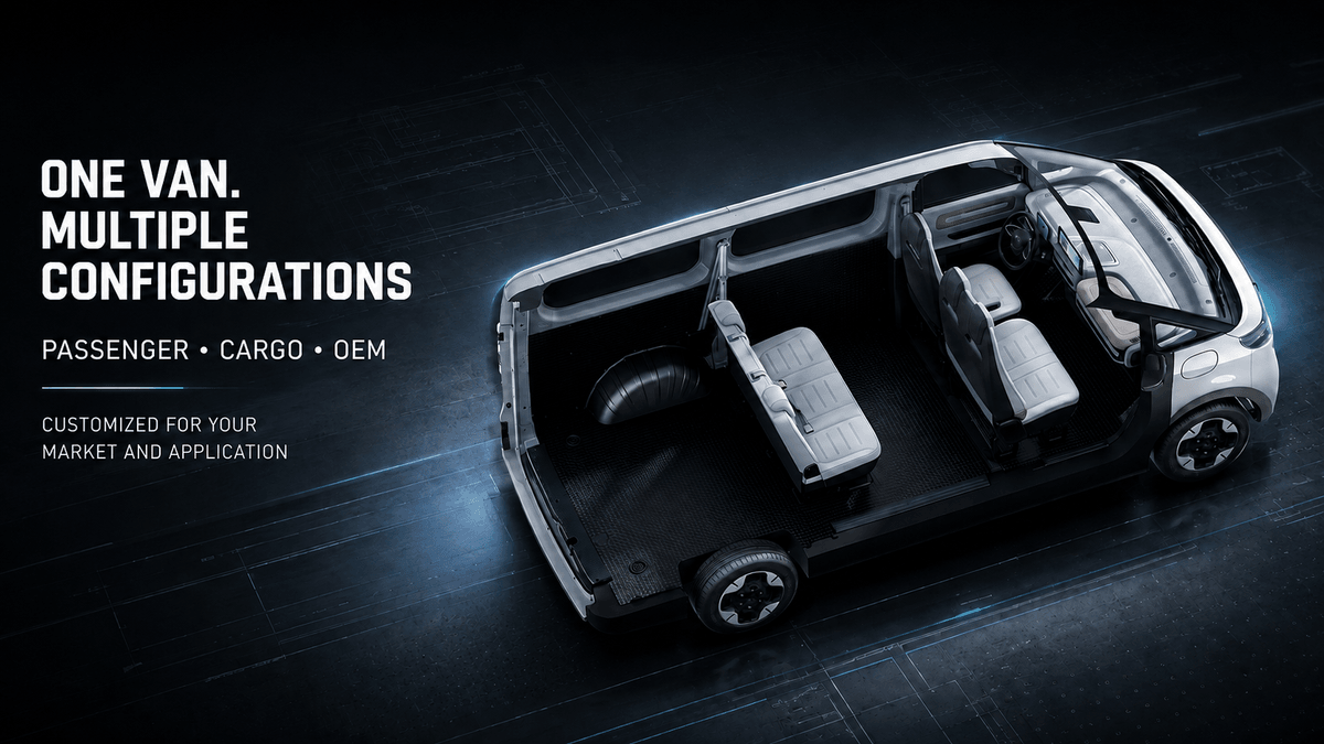 Flexible passenger and cargo configurations.