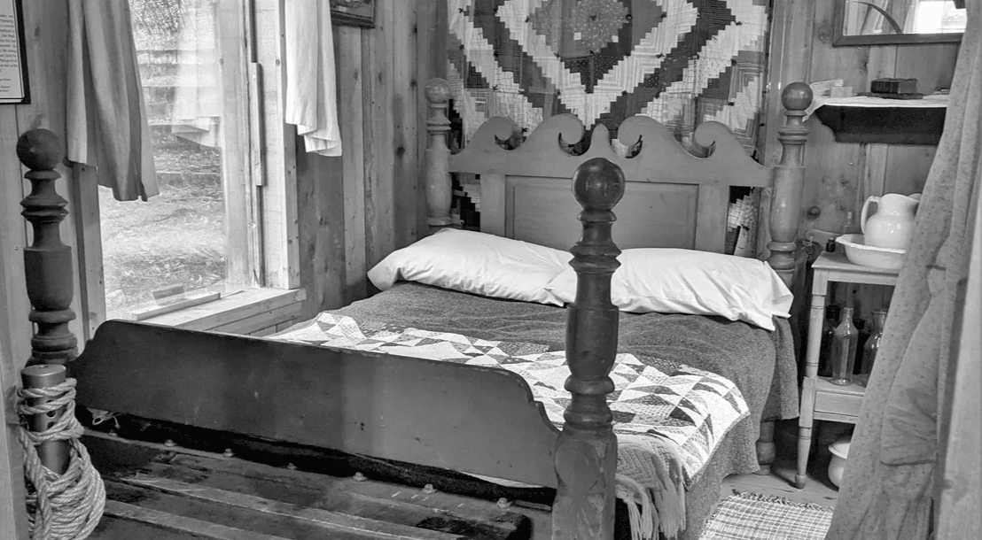 Log Cabin Living: Rope Bed - Log Cabin Museum