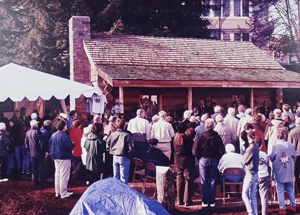 Dedication of the Job Carr Cabin Museum, December 2, 2000