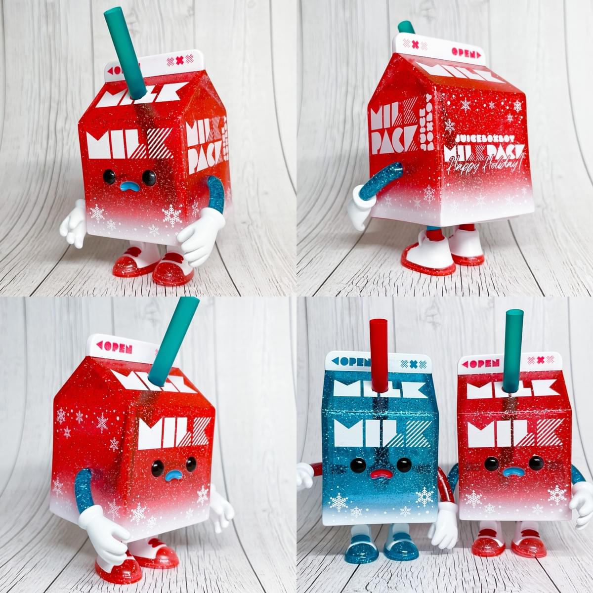 ジュースボックスボーイ ミルクパック ホリデーカラー - ソフビフィギュア