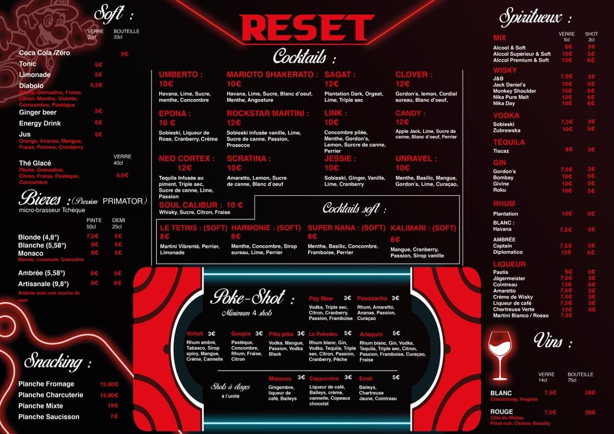 RESET Bar