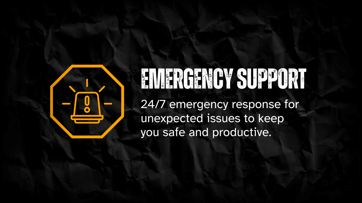 Your Trusted Partner in Construction Services General Contractor construction business, plumbing, hvac, electrical. Colors black white dark yellow