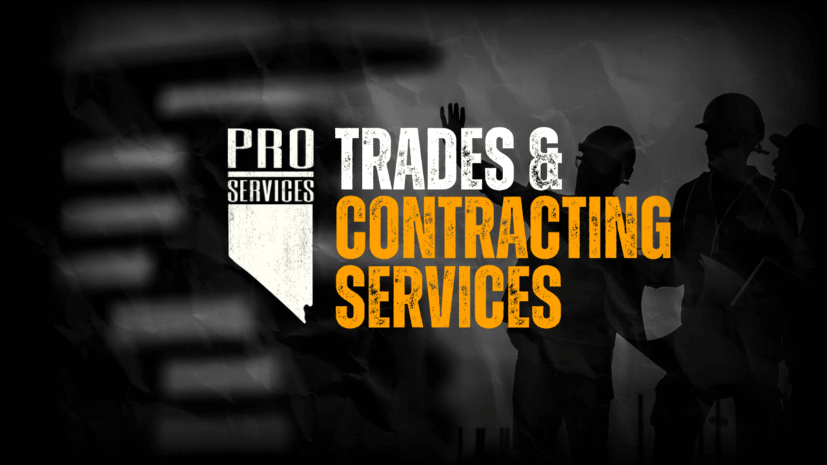 Your Trusted Partner in Construction Services General Contractor construction business, plumbing, hvac, electrical. Colors black white dark yellow