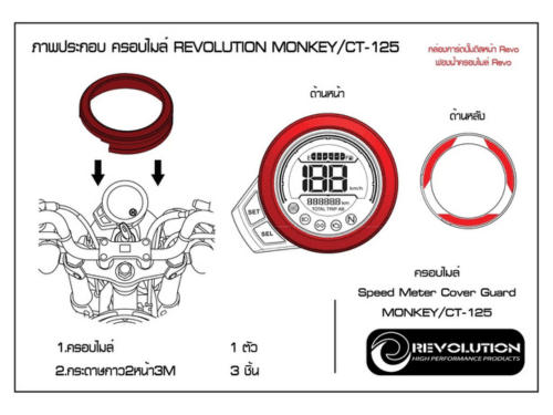 泰 🇹🇭 REVOLUTION 儀表蓋 儀表外圈飾蓋 HONDA MONKEY-125