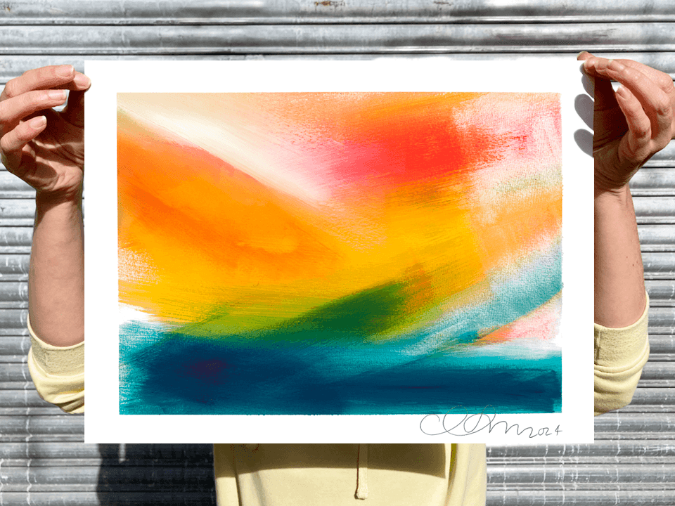 Bright abstract landscape/seascape 
