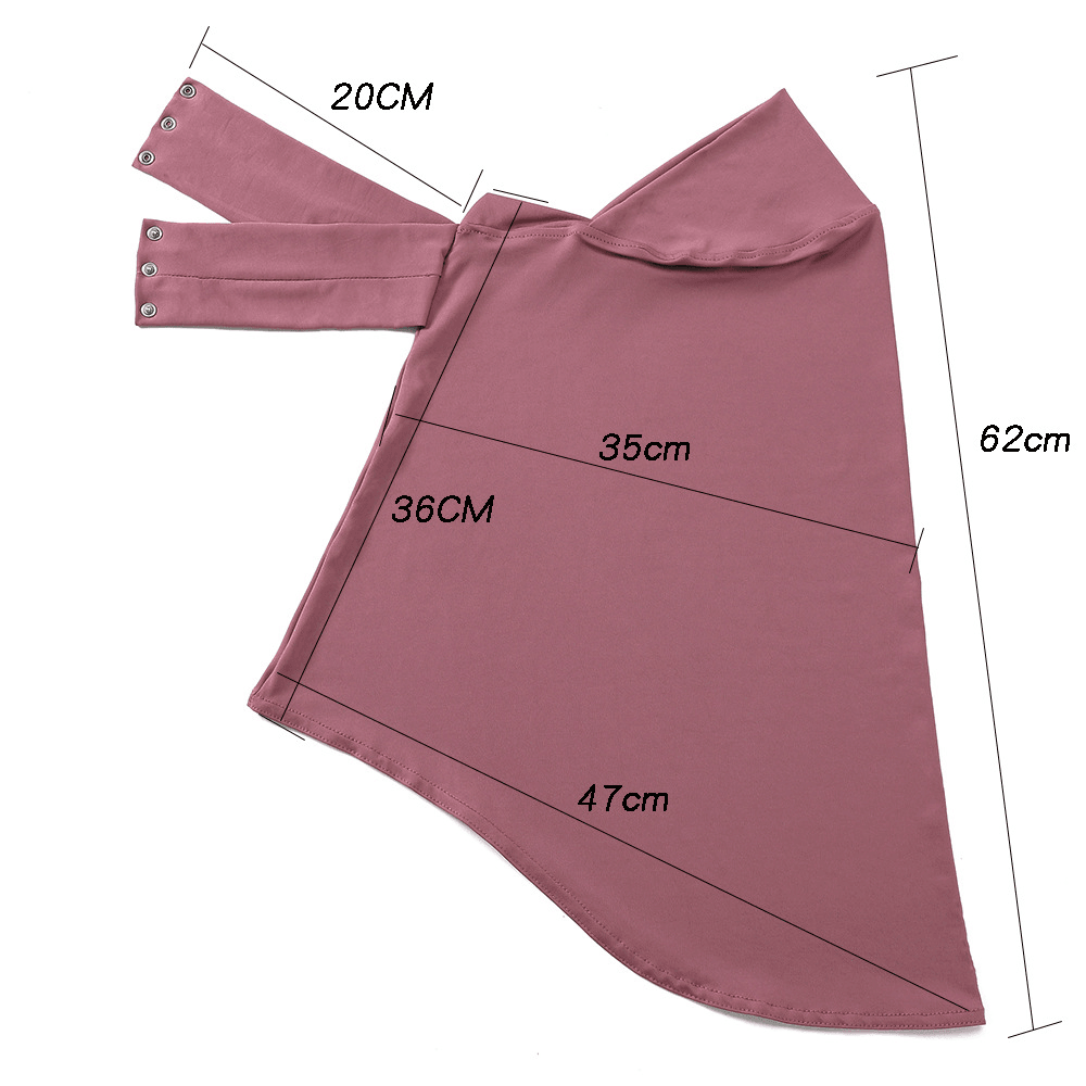 OEM Innovative Wrap-Around Hijab with Secure Button Closure