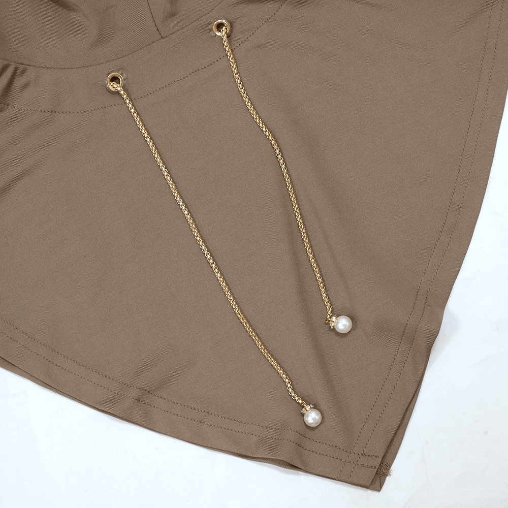 OEM Innovative Hood-Style Hijab with Customizable Metal Chains