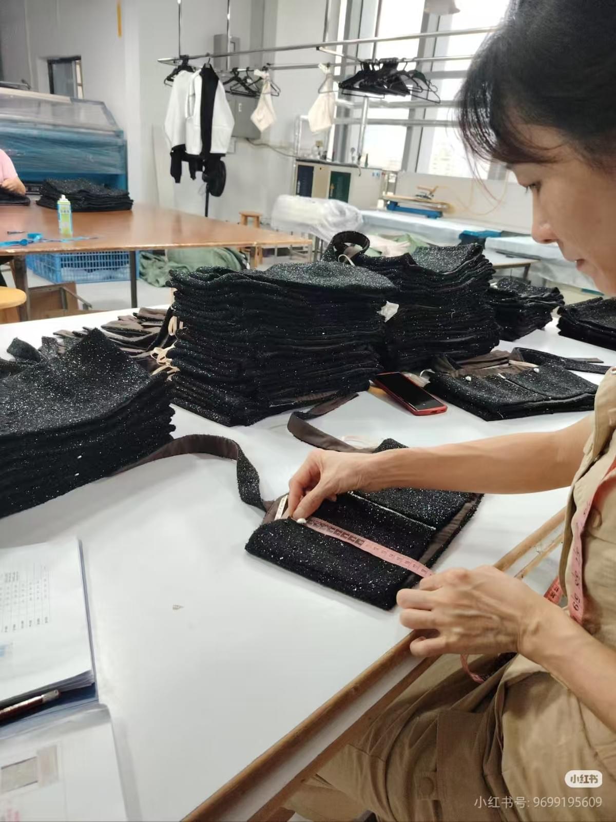 Finished abaya garment inspection for premium quality assurance