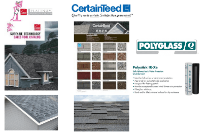 GAF Roofing, Certainteed Roofing Products, Polyglass Roofing Products