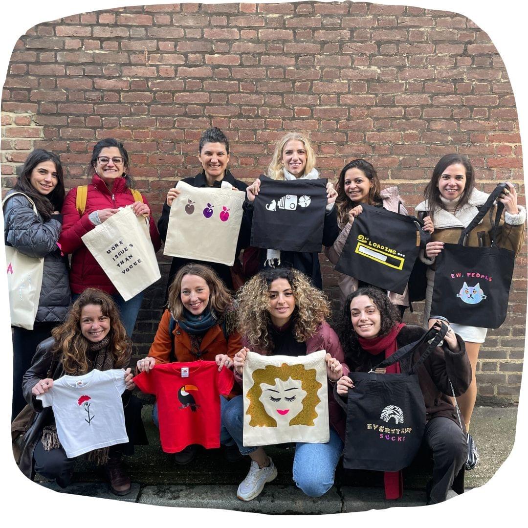 t-shirt and toe bag design example at M.Y.O