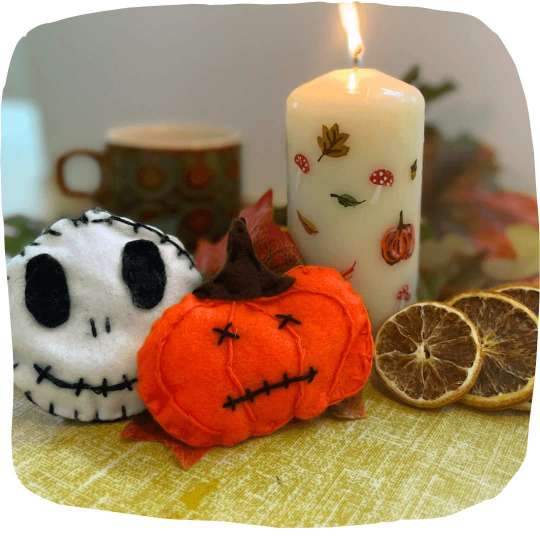 Spooky felt decorations workshop London