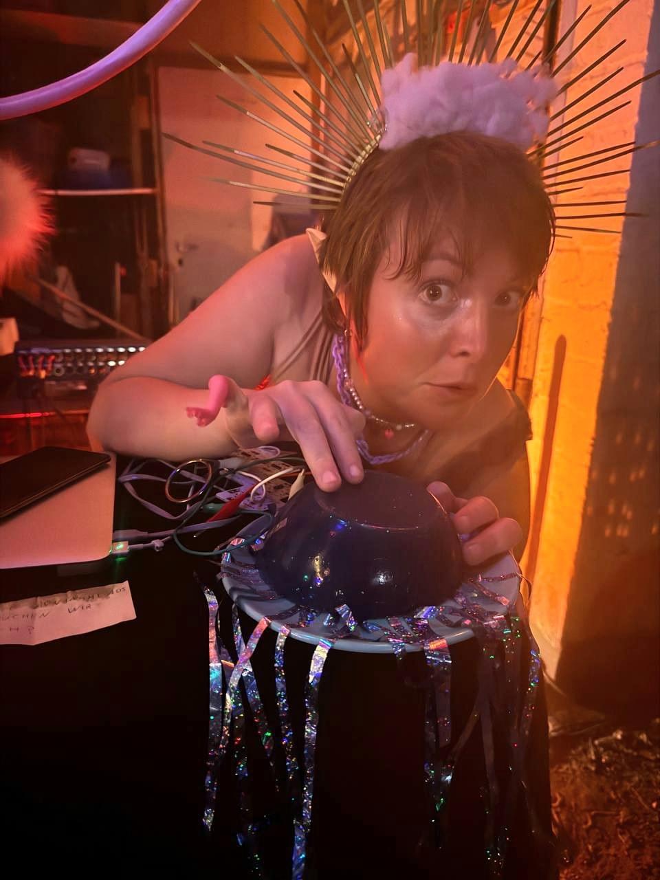 Billbronx, mit Wahrsager-Qualle Billbronx, mit Wahrsager-Qualle