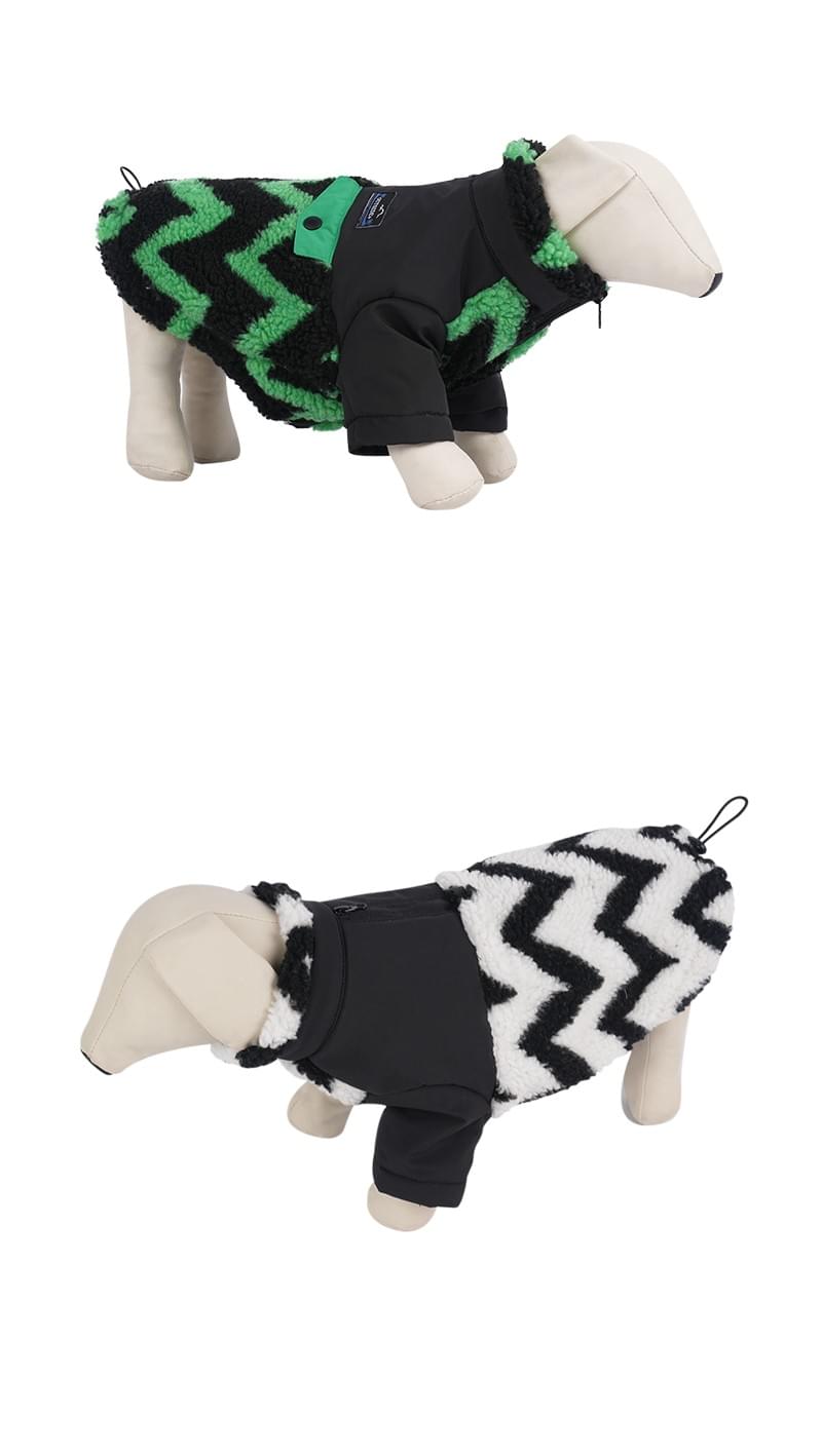 54B116982 Polar Fleece Dog Zipper Jacket 