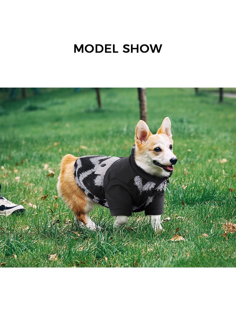 54B116982 Polar Fleece Dog Zipper Jacket 