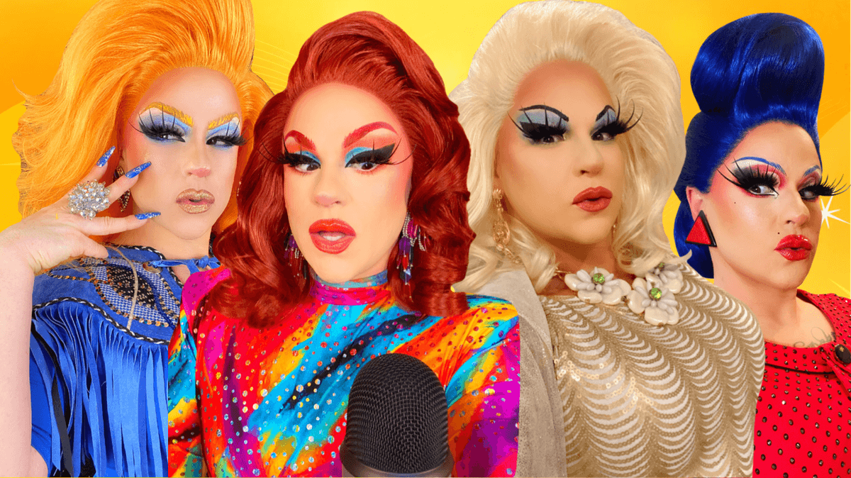 Award-winning drag queen Schwa de Vivre virtual corporate entertainment performer