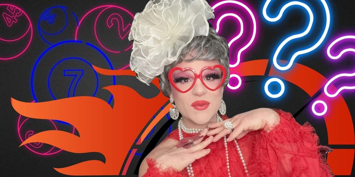 Schwa hosting express virtual drag bingo for corporate lunch breaks and budget-friendly team building events