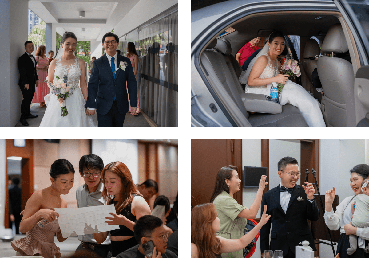 Actual day wedding photography Singapore - Holiday Inn Atrium