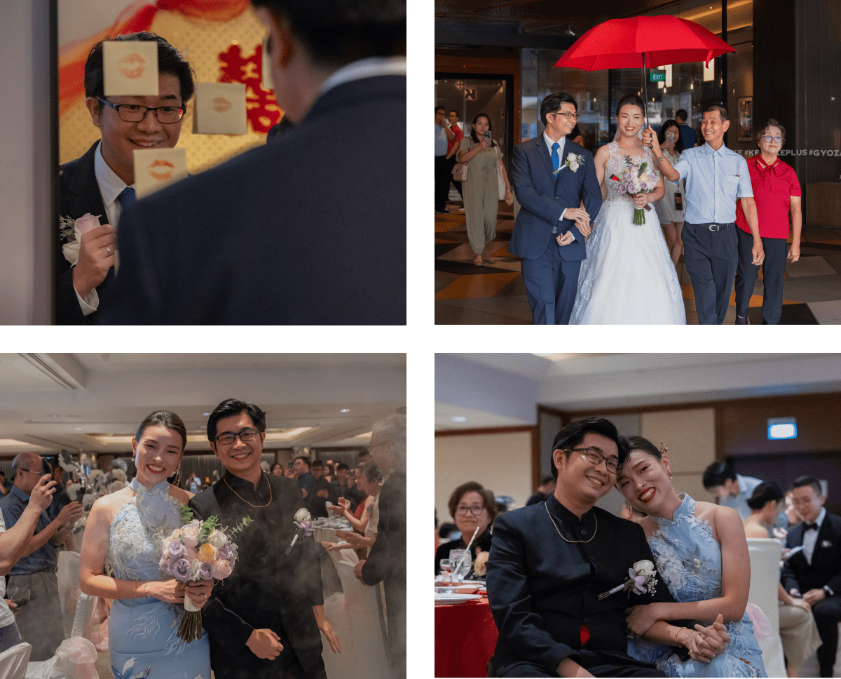 Actual day wedding photography Singapore