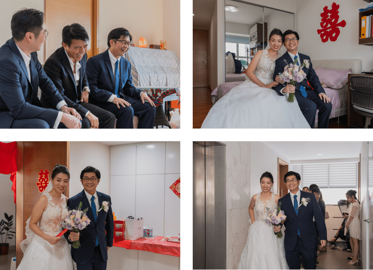 Actual day wedding photography Singapore