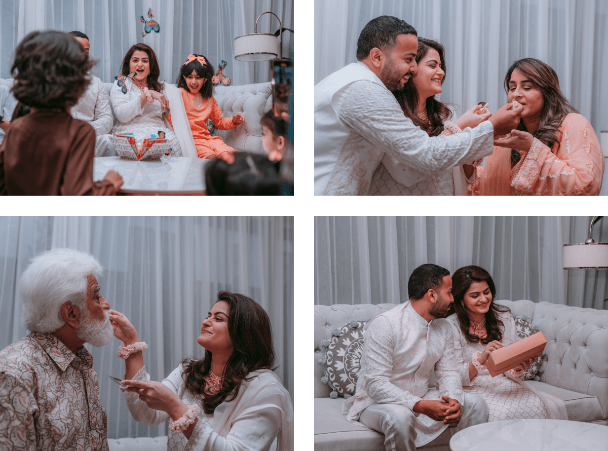 Indian wedding engagement ceremony photography