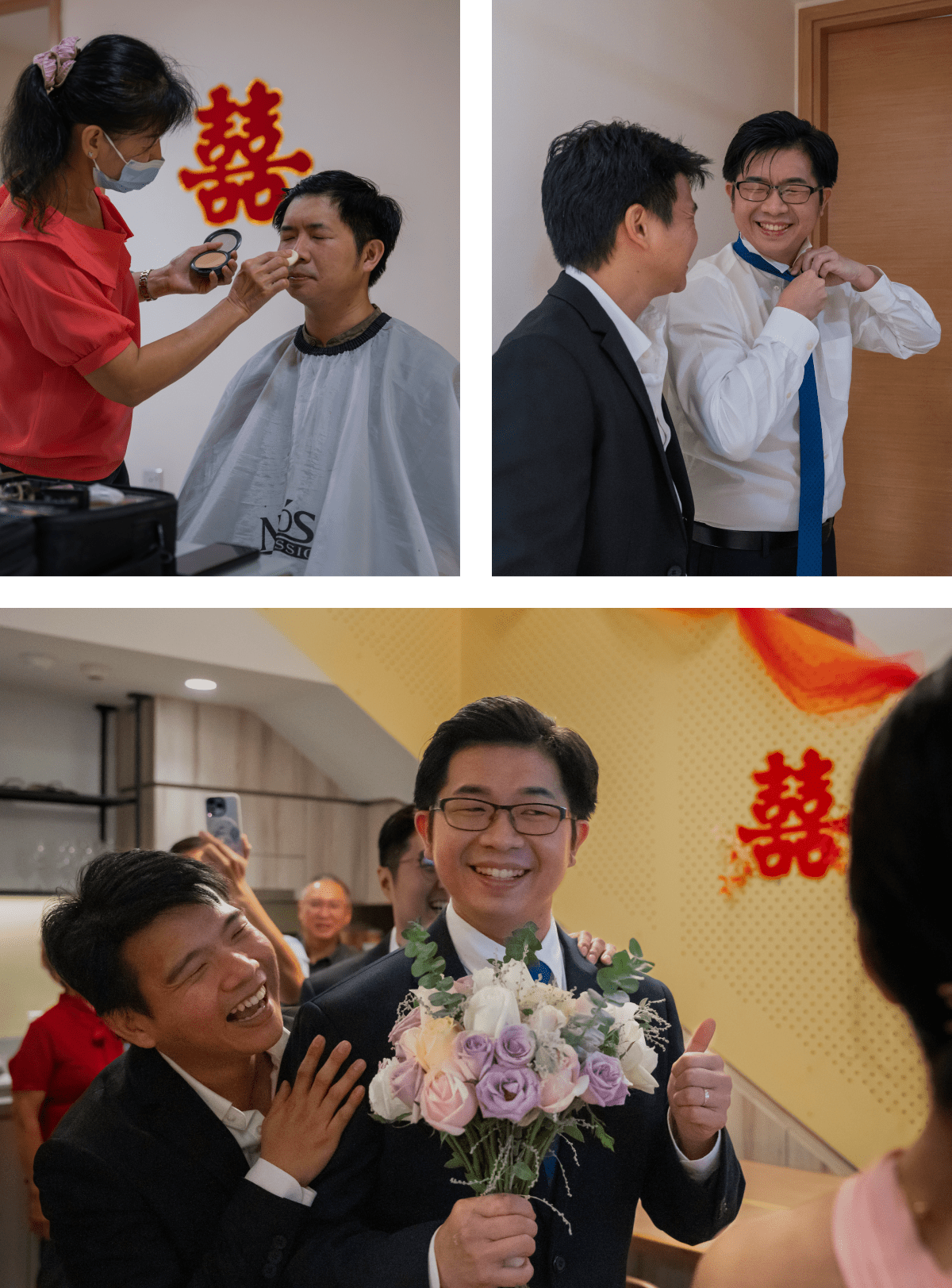 Actual day wedding photography Singapore