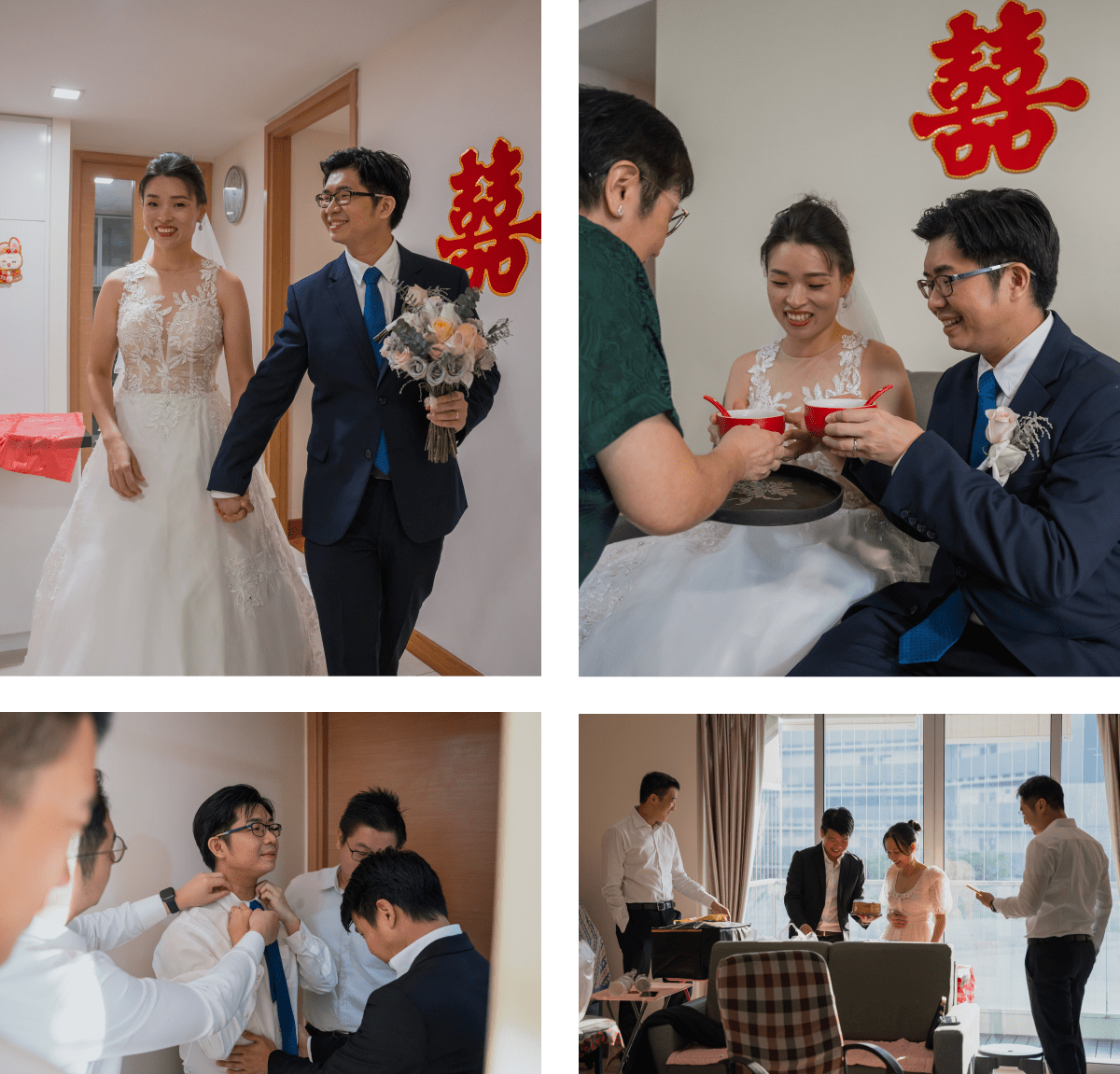 Actual day wedding photography Singapore