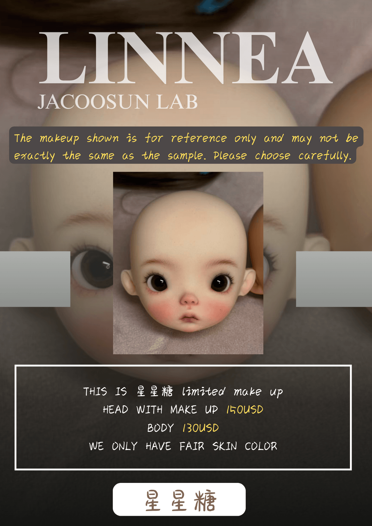 【Pre-Order】JACOOSUN LAB  LINNEA   Shipped 3 months later