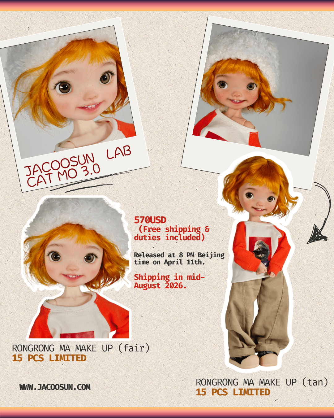 JACOOSUN LAB CATMO 3.0 RONGRONGMA LIMITED MAKE UP 