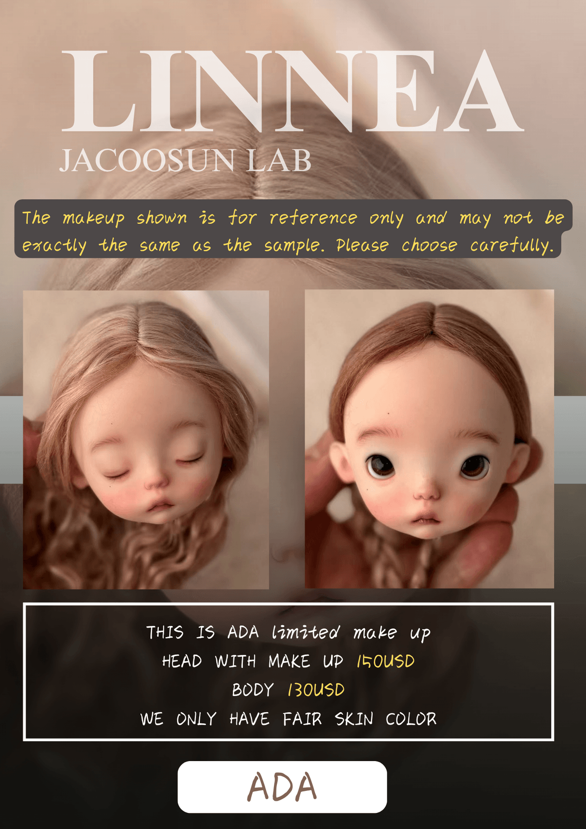 【Pre-Order】JACOOSUN LAB  LINNEA   Shipped 3 months later