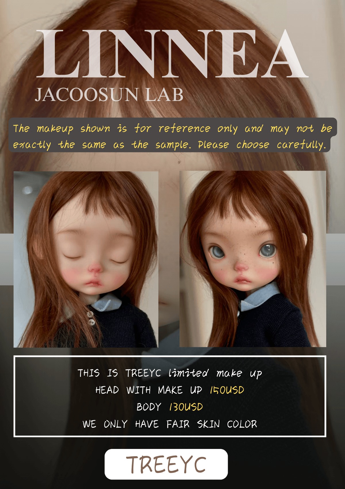 【Pre-Order】JACOOSUN LAB  LINNEA   Shipped 3 months later