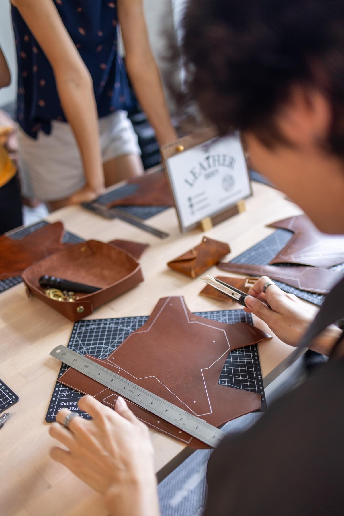 Craft leather items from scatch