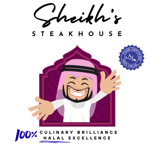 Sheikh's Steakhouse  Logo with Remembrance Poppy